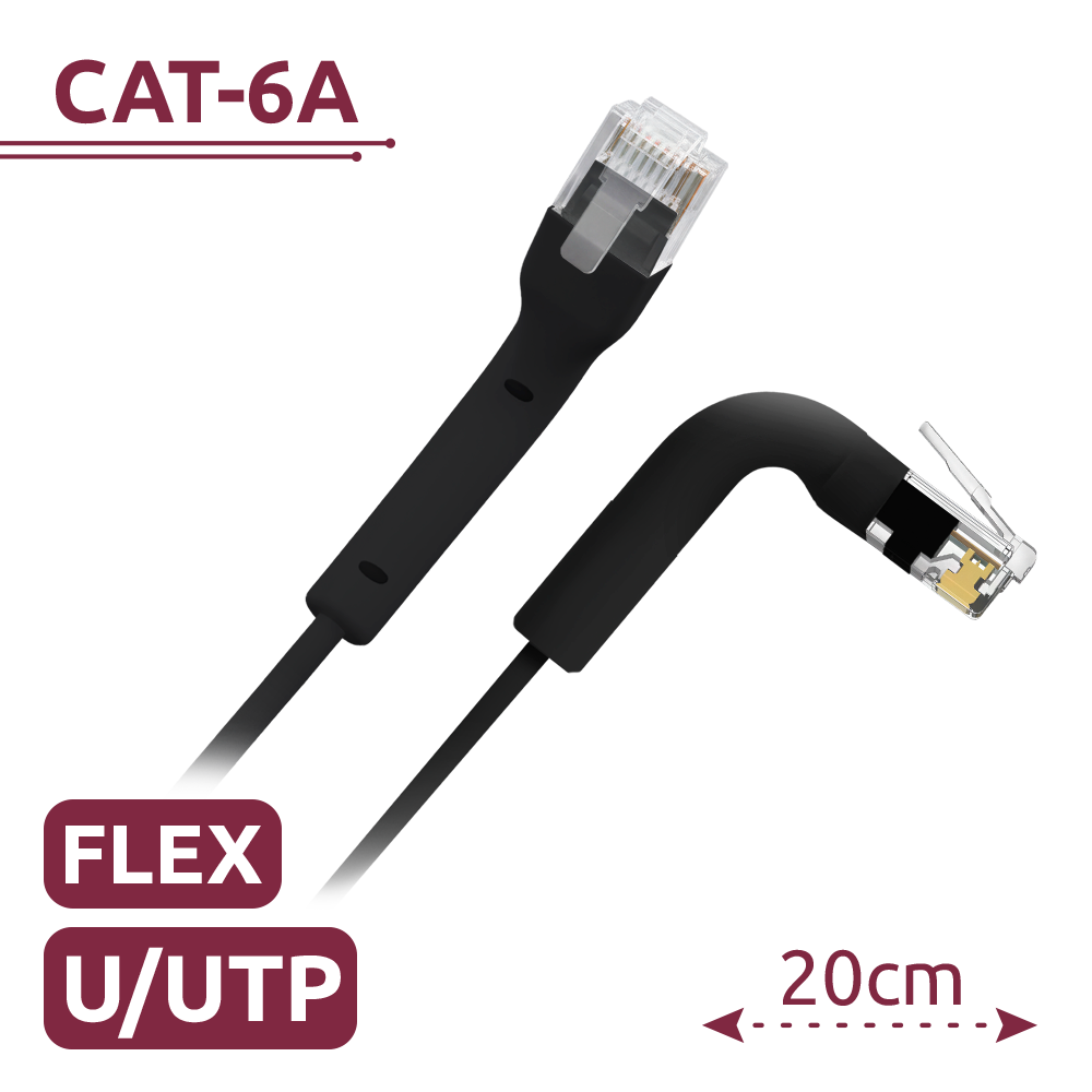 UTP6A-FLEX-02BK